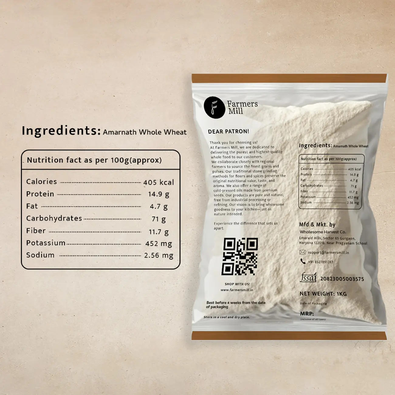 Freshly Milled Amaranth (Rajgira) Atta - Image 4