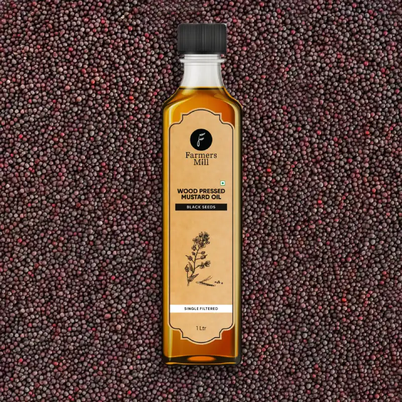 Black Mustard Oil, Wood-Pressed, Unrefined - Image 2