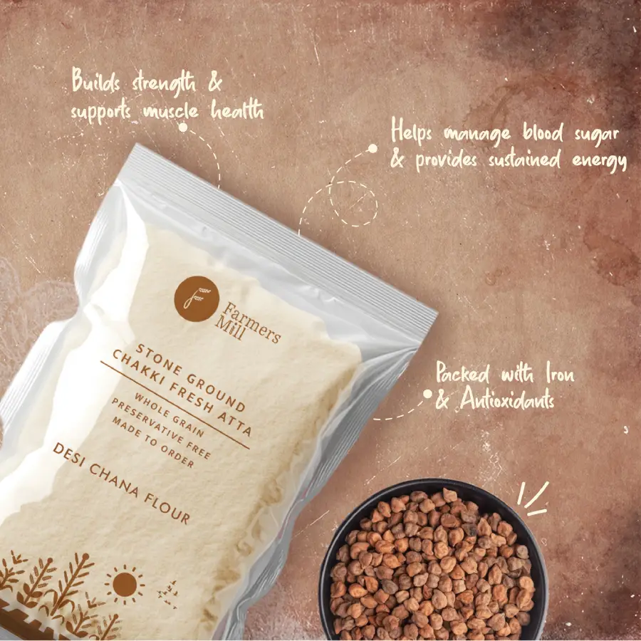 Freshly Milled Desi Chana Atta - Image 3