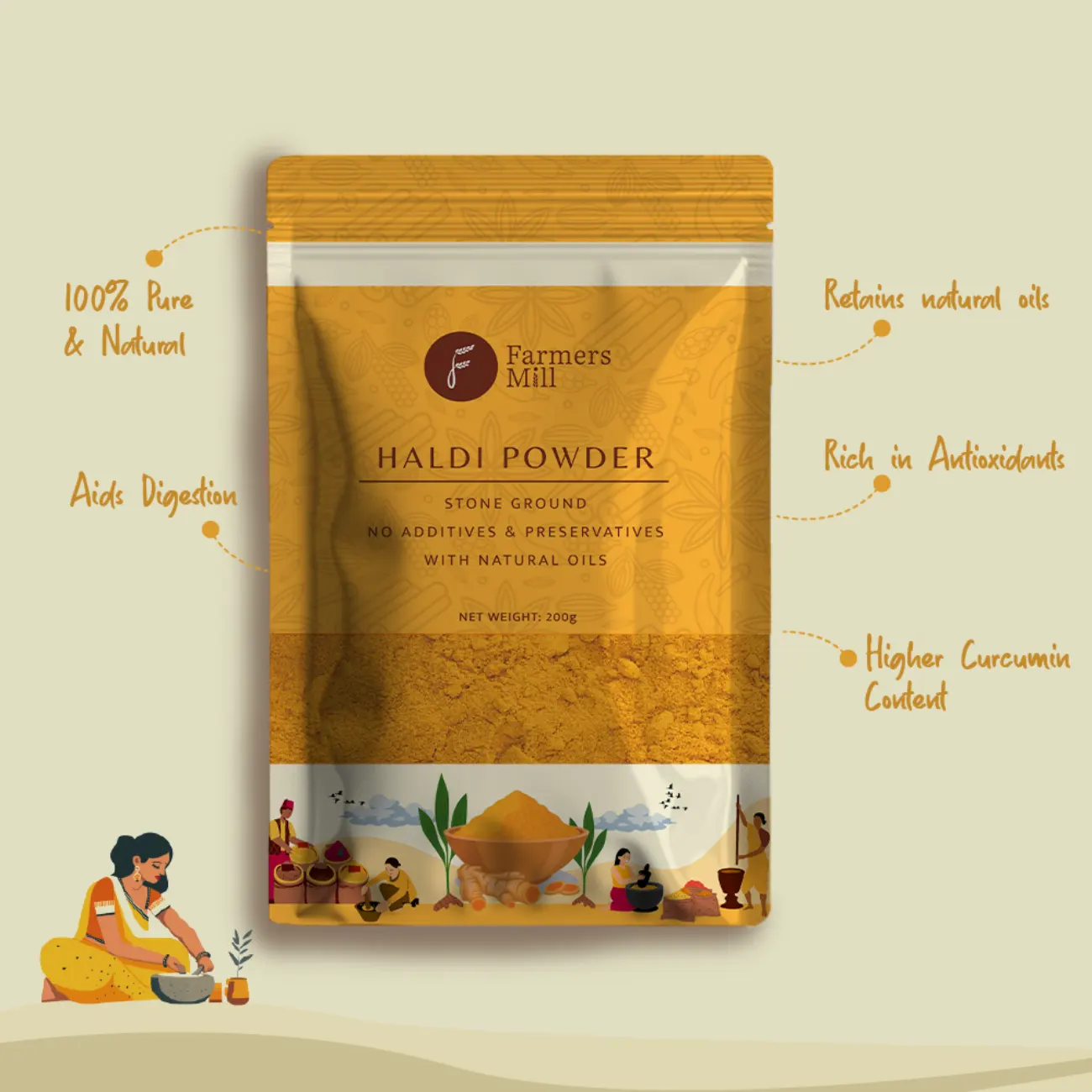 Stone Ground Haldi Powder - Image 3