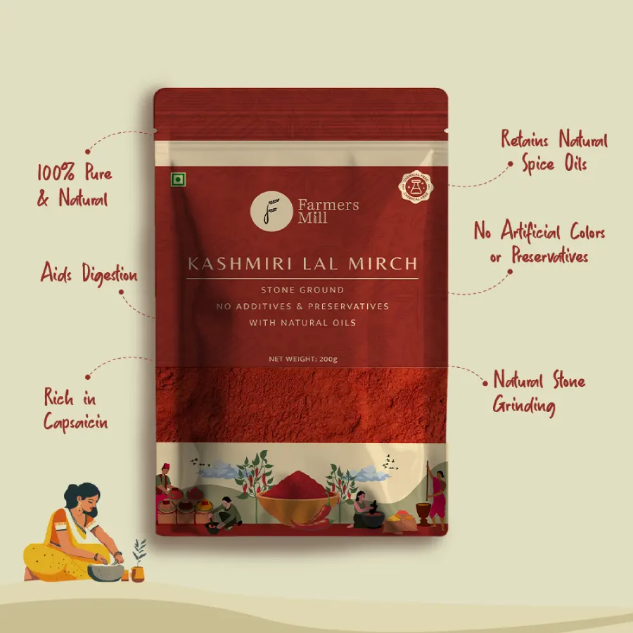 Stone Ground Kashmiri Chilli Powder - Image 3