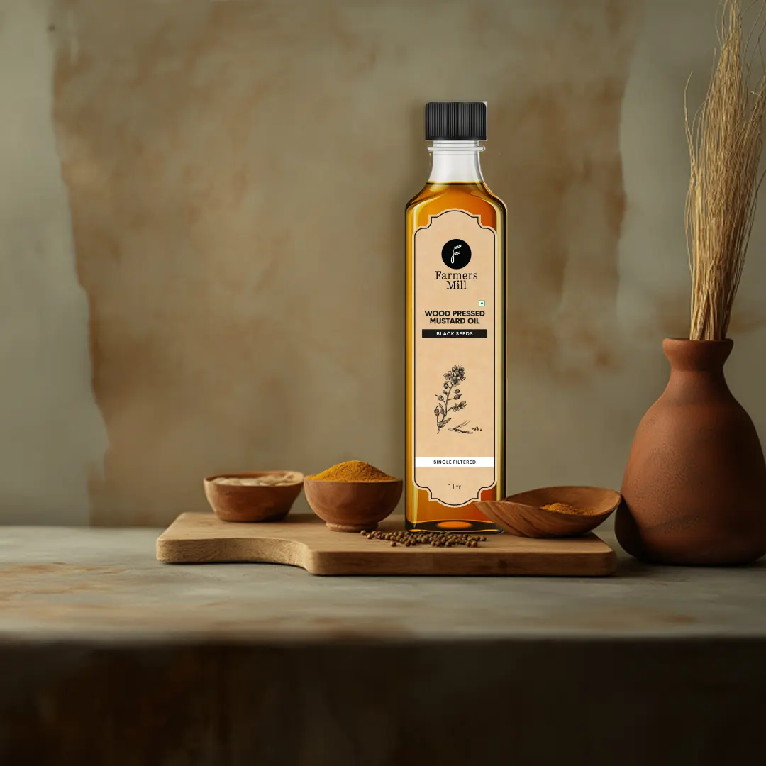 Yellow Mustard Oil, Wood-Pressed, Unrefined