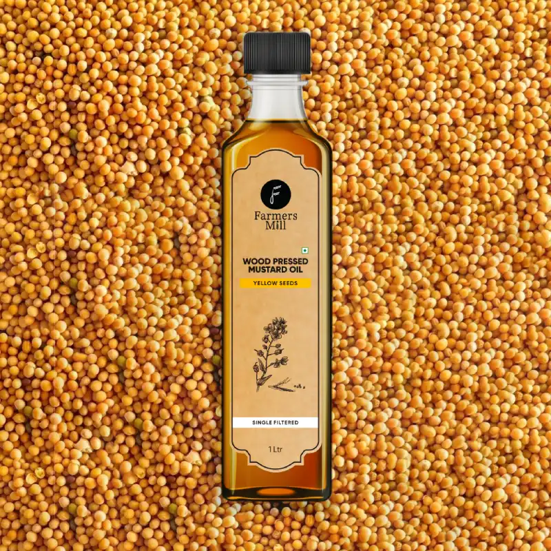 Yellow Mustard Oil, Wood-Pressed, Unrefined - Image 2